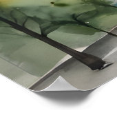 Washington DC Wasserfarbkunst Poster (Ecke)