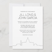 Washington DC Wedding Einladung (Vorderseite)