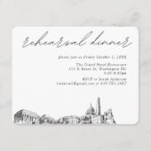 Washington DC Wedding Elegante Probe Dinner Begleitkarte (Vorderseite)