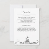 Washington DC Wedding | Gästedaten Einladung (Vorderseite)