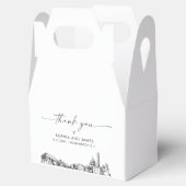 Washington DC Wedding Personalisiert Gefälligkeits Geschenkschachtel (Geöffnet)