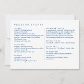 Washington DC Wedding Welcome and Itinerary Dankeskarte (Rückseite)