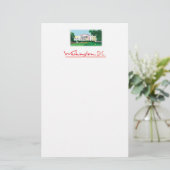 Washington DC - Weißes Haus Briefpapier (Stehend Vorderseite)