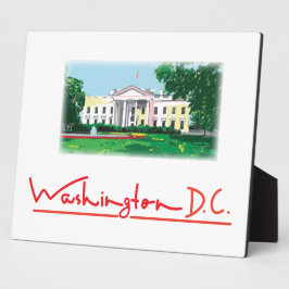 Washington DC - Weißes Haus Fotoplatte
