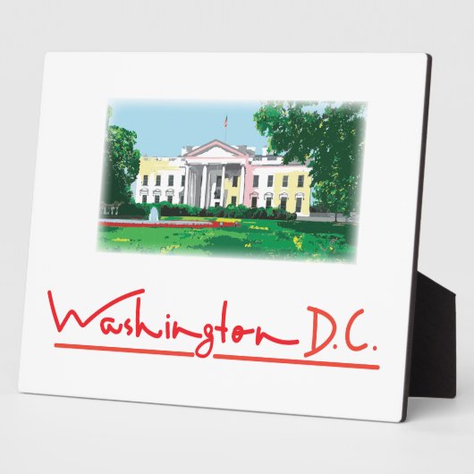 Washington DC - Weißes Haus Fotoplatte (Seite)