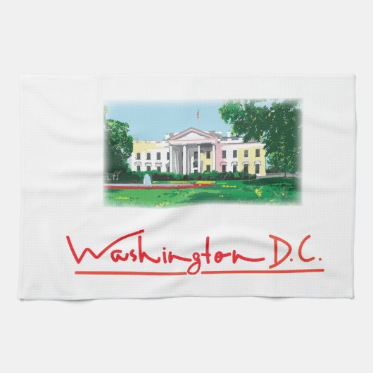 Washington DC - Weißes Haus Handtuch (Horizontal)