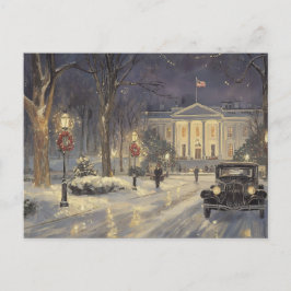 Washington DC White House Vintage Retro-Karte Postkarte