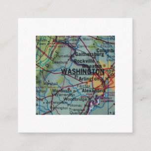 Washington DC Wir haben die neue Adresskarte versc Begleitkarte