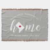 Washington DC Zuhause Town Personalisiert Decke (Vorderseite)