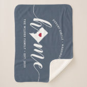 Washington DC Zuhause Town Personalisiert Sherpadecke (Vorderseite)