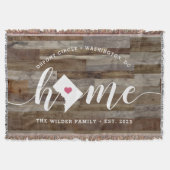 Washington DC Zuhause Town Personalisiert Wood Loo Decke (Vorderseite)