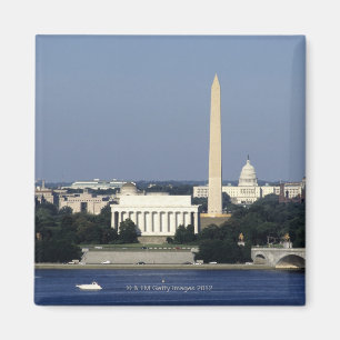 Washington DCSkyline mit US-Hauptstadts-Gebäude 2 Magnet