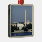 Washington DCSkyline mit US-Hauptstadts-Gebäude 2 Ornament Aus Metall (Rechts)