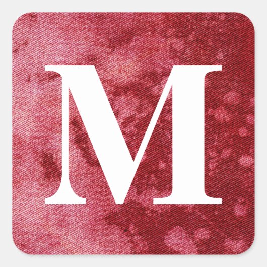 Washington Denim Design #10 @ Emporio Moffa Quadratischer Aufkleber (Vorderseite)