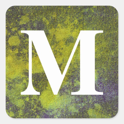 Washington Denim Design #11 @ Emporio Moffa Quadratischer Aufkleber (Vorderseite)