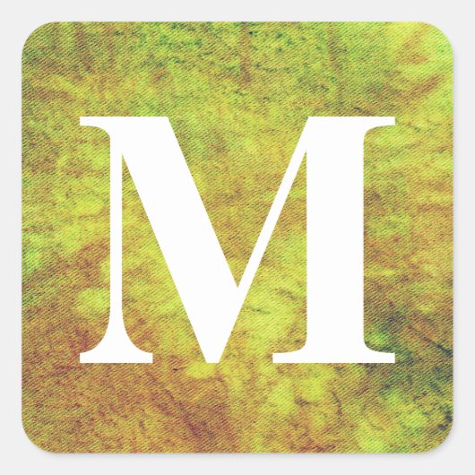 Washington Denim Design #5 @ Emporio Moffa Quadratischer Aufkleber (Vorderseite)