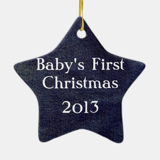 Washington Denim Design #7 in Emporio Moffa Keramik Ornament (Hinten)