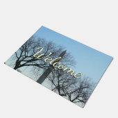 Washington Denkmal im Winter I Landschaft Fußmatte (Schrägansicht)