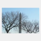 Washington Denkmal im Winter I Landschaft Geschenkpapier Set (Vorderseite)