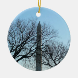 Washington Denkmal im Winter I Landschaft Keramikornament