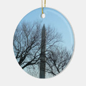 Washington Denkmal im Winter I Landschaft Keramikornament (Links)