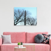 Washington Denkmal im Winter I Landschaft Leinwanddruck (Insitu (Wohnzimmer))
