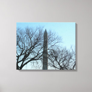 Washington Denkmal im Winter I Landschaft Leinwanddruck