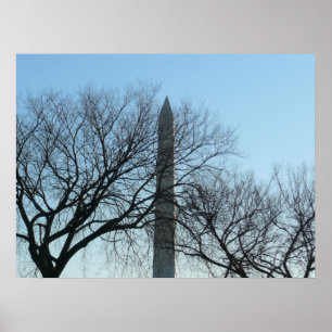Washington Denkmal im Winter I Landschaft Poster
