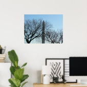 Washington Denkmal im Winter I Landschaft Poster (Heimbüro)