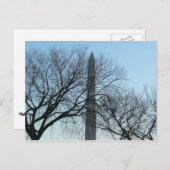 Washington Denkmal im Winter I Landschaft Postkarte (Vorne/Hinten)