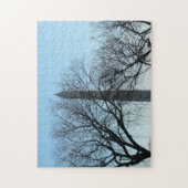 Washington Denkmal im Winter I Landschaft Puzzle (Vertikal)