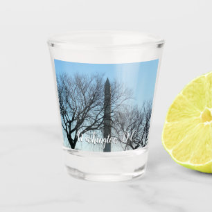 Washington Denkmal im Winter I Landschaft Schnapsglas