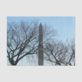 Washington Denkmal im Winter I Landschaft Seidenpapier (Vorderseite)