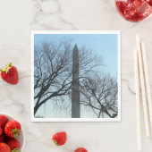Washington Denkmal im Winter I Landschaft Serviette (Beispiel)