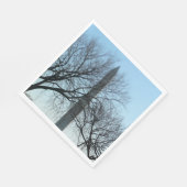 Washington Denkmal im Winter I Landschaft Serviette (Ecke)