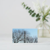 Washington Denkmal im Winter I Landschaft Visitenkarte (Stehend Vorderseite)