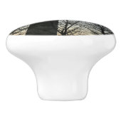 Washington Denkmal im Winter II Landschaft Keramikknauf (Seitenansicht)