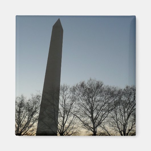 Washington Denkmal im Winter II Landschaft Magnet (Vorne)