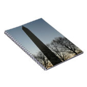 Washington Denkmal im Winter II Landschaft Notizblock (Rechte Seite)