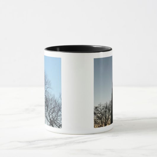 Washington Denkmal im Winter II Landschaft Tasse (Zentrum)