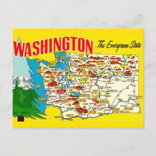 Washington - Der Evergreen-Staat Postkarte (Vorderseite)