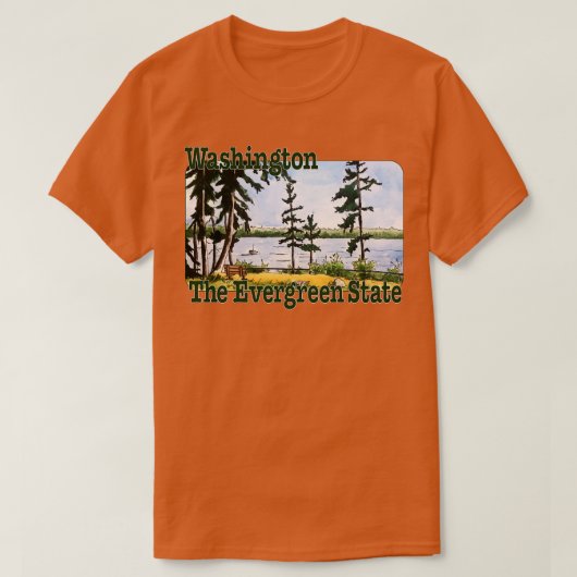 Washington Der Evergreen-Staat T-Shirt (Design vorne)