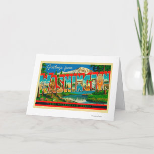 Washington - der immergrüne Staat Karte