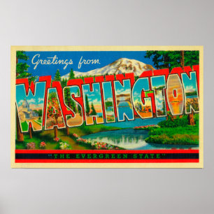 Washington - der immergrüne Staat Poster