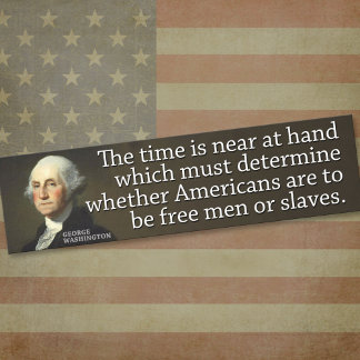 Washington: Die Zeit ist nahe.. Autoaufkleber