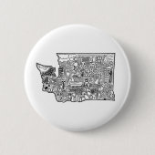 Washington Doodle Button (Vorderseite)