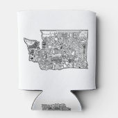 Washington Doodle Dosenkühler (Rückseite)