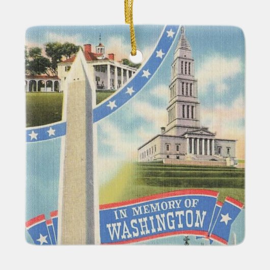 Washington-Erinnerungstribut Keramikornament (Vorderseite)
