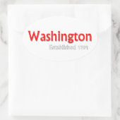 Washington etablierte Stickers (Tasche)