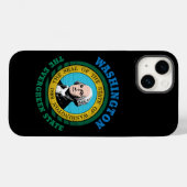 WASHINGTON EVERGREEN STAAT FLAG Case-Mate iPhone HÜLLE (Rückseite (Horizontal))